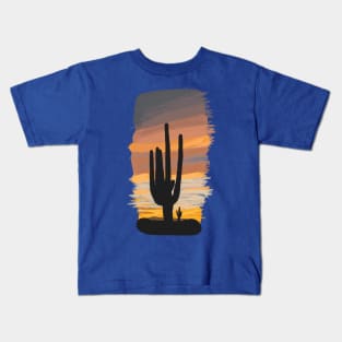 Arizona Sunset Drawing Kids T-Shirt